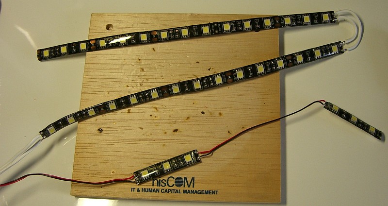 Led蛍光灯置換 カット売りledテープを使った自作デスクライト